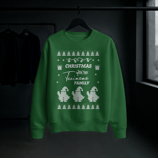 "Christmas with the Family" Classic Knit-Style Jumper
