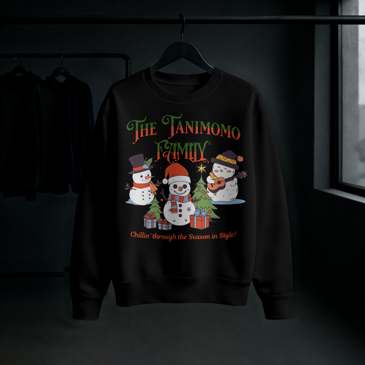 Chillin’ Through the Season” Snowman Family Jumper