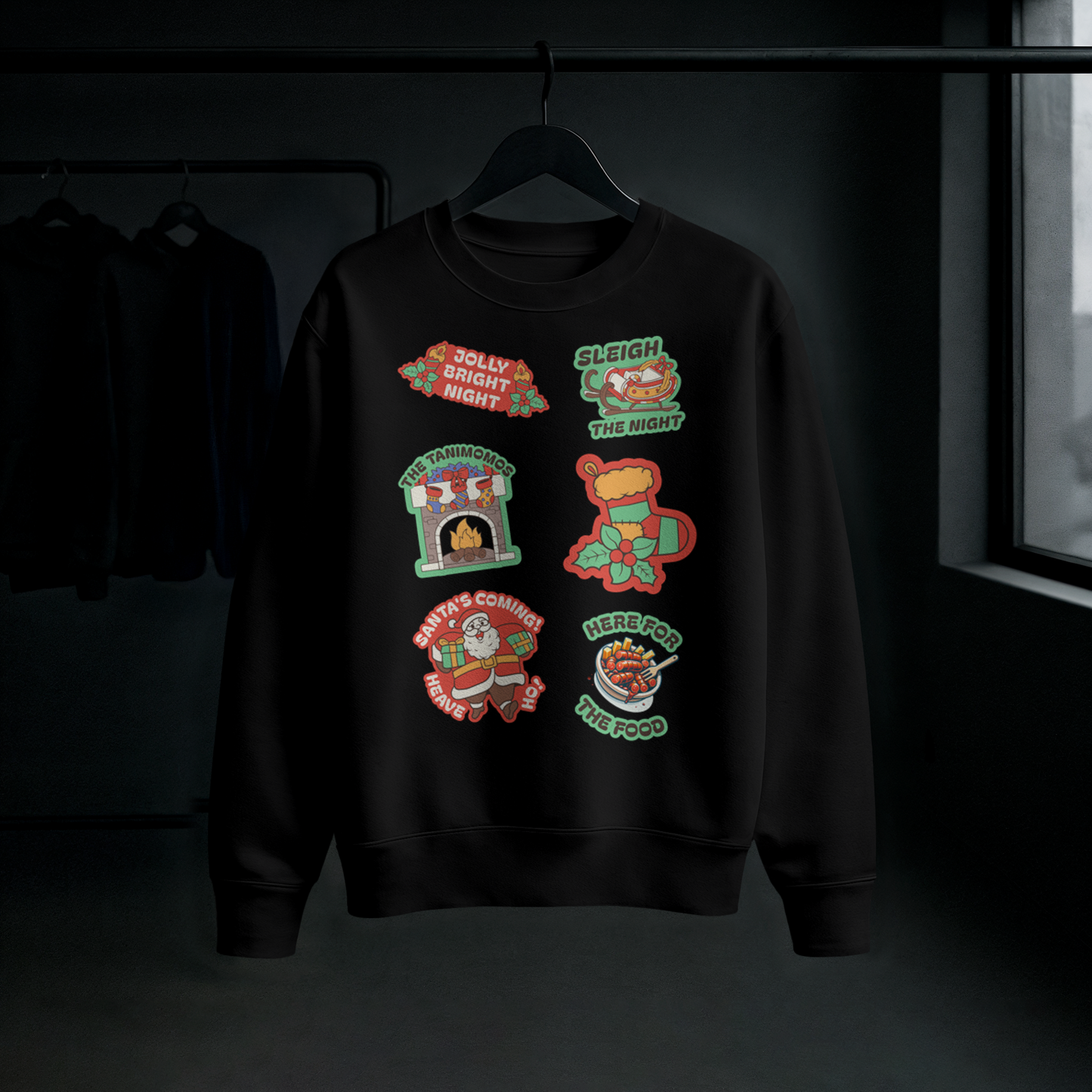 Jolly Bright Night” Family Christmas Jumper