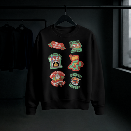 Jolly Bright Night” Family Christmas Jumper