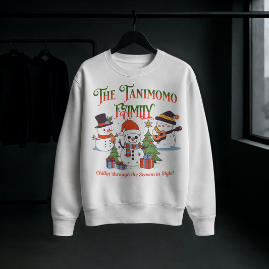 Chillin’ Through the Season” Snowman Family Jumper